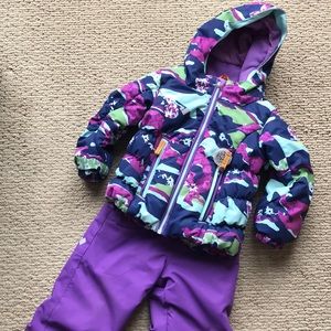 Obermeyer Cakewalk Purple Camo Jacket & Snowpant